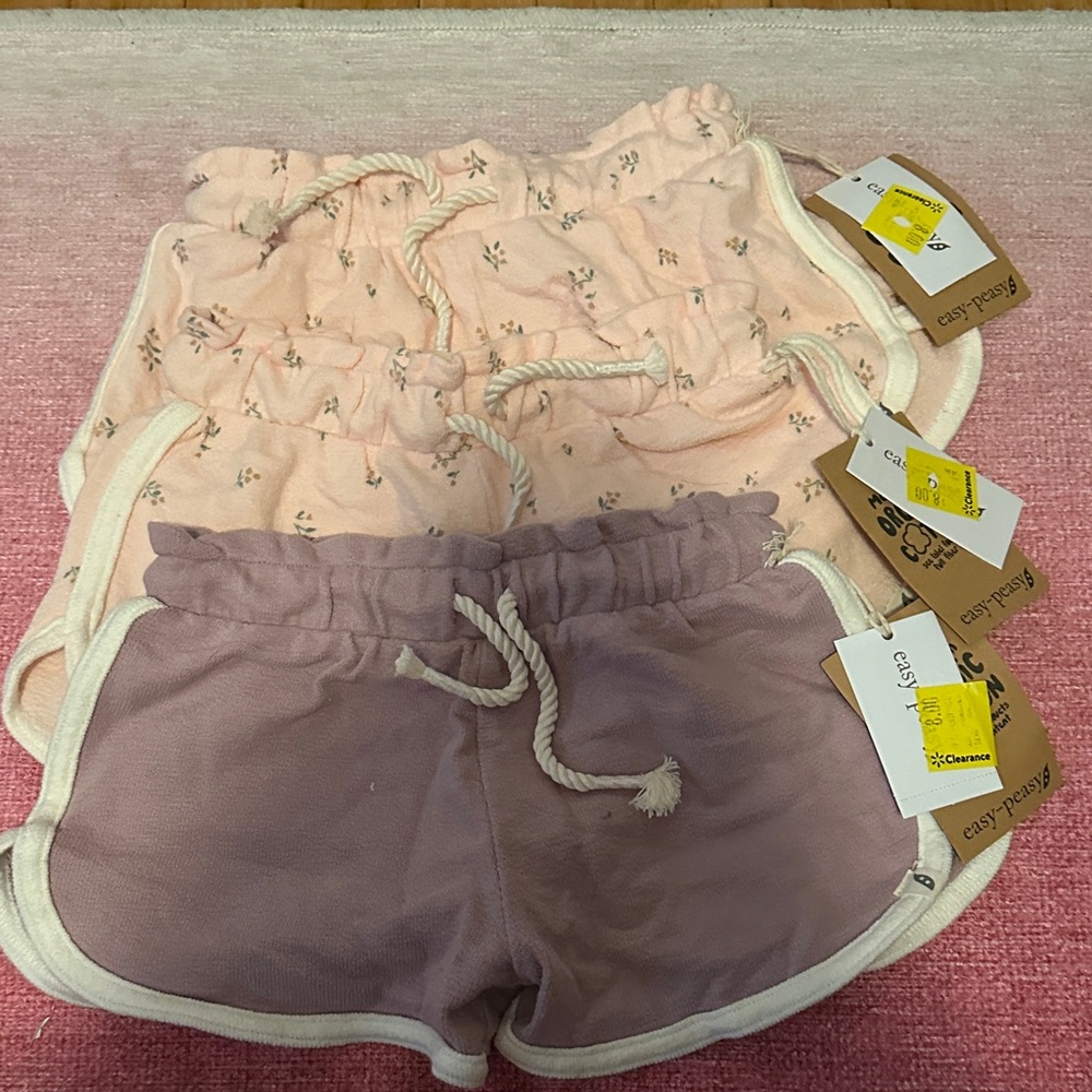 Cozy Kids Floral and Solid Shorts Set